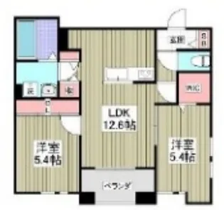 ブリーズコート扇橋【3階】の間取り