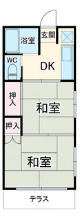 柿生コーポ【2階】の間取り