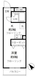 昭島コートエレガンスE棟【3階】の間取り