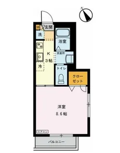 ル・ミルグリー【3階】の間取り