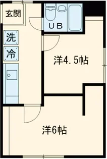 パラゼット中原 A棟【2階】の間取り