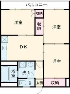 氏家マンション【251号室】の間取り