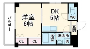 パルティールはるか【401号室】の間取り