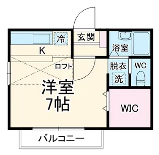 シティハイム B棟【1階】の間取り