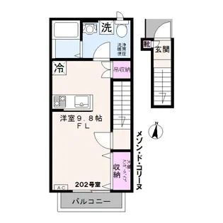 メゾン・ド・コリーヌ【2階】の間取り