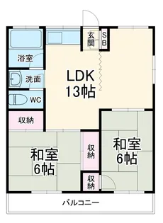 ビューハイツ法泉【304号室】の間取り
