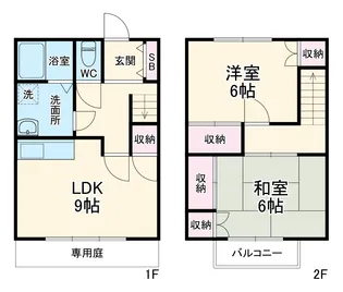 スカイハウス二宮【1階】の間取り
