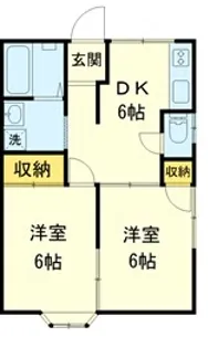 ルナコートⅢ【2階】の間取り