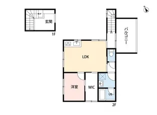 トレフル日野【1階】の間取り