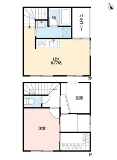 トレフル日野【1階】の間取り