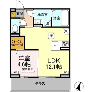 D-SOLACE末広4丁目【3階】の間取り