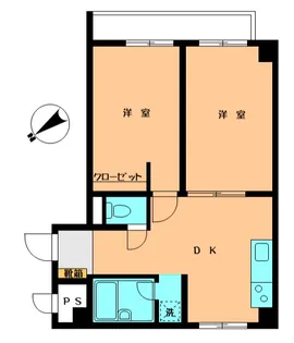 ブロードハイツ【4階】の間取り