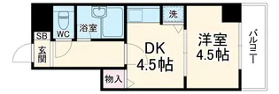ライオンズマンション五条大宮第二【2階】の間取り