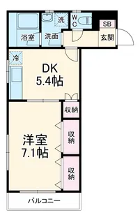セイホクハイツ【3階】の間取り