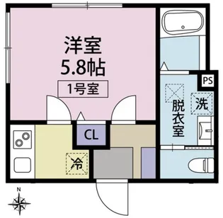 ルクシア桜が丘【101号室】の間取り