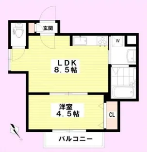 ボルトボヌール【3階】の間取り