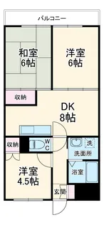 新堀マンション赤坂【4階】の間取り