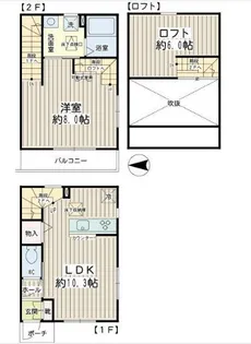 T−TERRACE【000C号室】の間取り