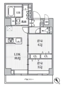 S−RESIDENCE目黒大岡山bresa【204号室】の間取り