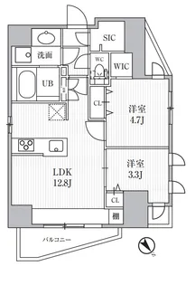 S−RESIDENCE目黒大岡山bresa【601号室】の間取り