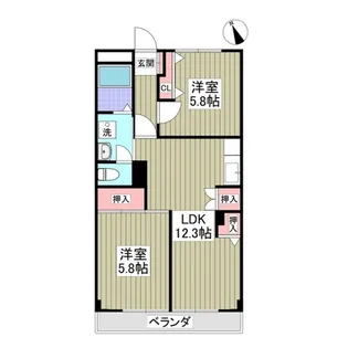 MIYAMAⅡ-1【3階】の間取り