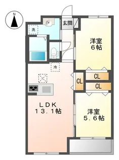 ブランメゾン【02020号室】の間取り