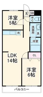 エトワール千代田【1階】の間取り