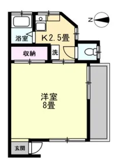 サンハイツ【2階】の間取り