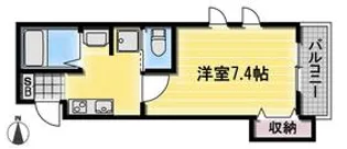 プティ・ルージュ【204号室】の間取り