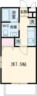 ハッピーハイツ・ワン【2階】の間取り