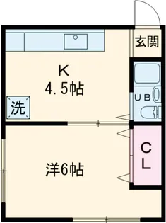 鷹番ハイツ【1階】の間取り