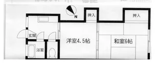 中島アパート【2F108号室】の間取り
