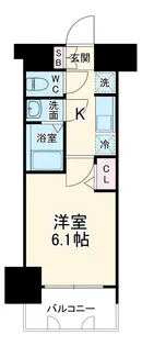 ディアレイシャス名古屋浄心Ⅱ【2階】の間取り