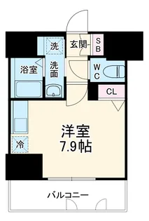 ディアレイシャス名古屋浄心Ⅱ【2階】の間取り