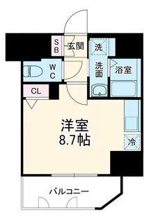 ディアレイシャス名古屋浄心Ⅱ【2階】の間取り