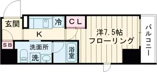 グランドコンシェルジュ神楽坂α【2階】の間取り