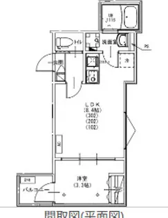 KEIAI RESIDENCE 日進【102号室】の間取り