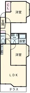 カメリアコーポ【202号室】の間取り