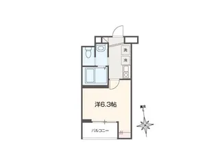 Calme Yatsuka【1階】の間取り