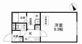 らいとあっぷ三軒茶屋【203号室】の間取り
