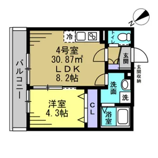 AJ稲毛【2階】の間取り