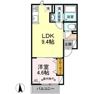 ソレアード【103号室】の間取り