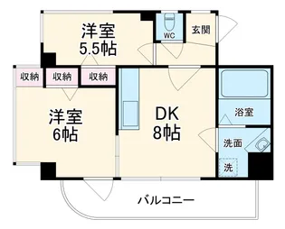 エスポワール中山【305号室】の間取り