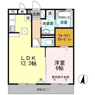 サフィール【1階】の間取り