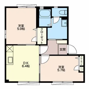 SUNMALL DAIBA C【1階】の間取り