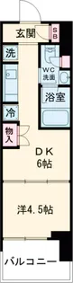 ウエリスアーバン水天宮前【2階】の間取り