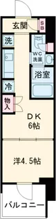 ウエリスアーバン水天宮前【4階】の間取り