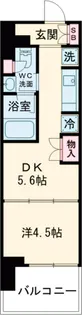 ウエリスアーバン水天宮前【5階】の間取り