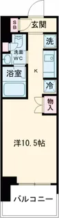 ウエリスアーバン水天宮前【804号室】の間取り