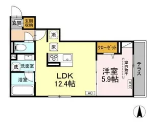 PRECIOUS深大寺東町【102号室】の間取り